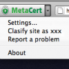 Report a site to MetaCert