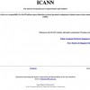 ICANN's website in 1999