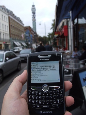 telnic blackberry application