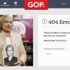 US Republican Party’s 404 Page Takes Swipe at Clinton The GOP's 404 page