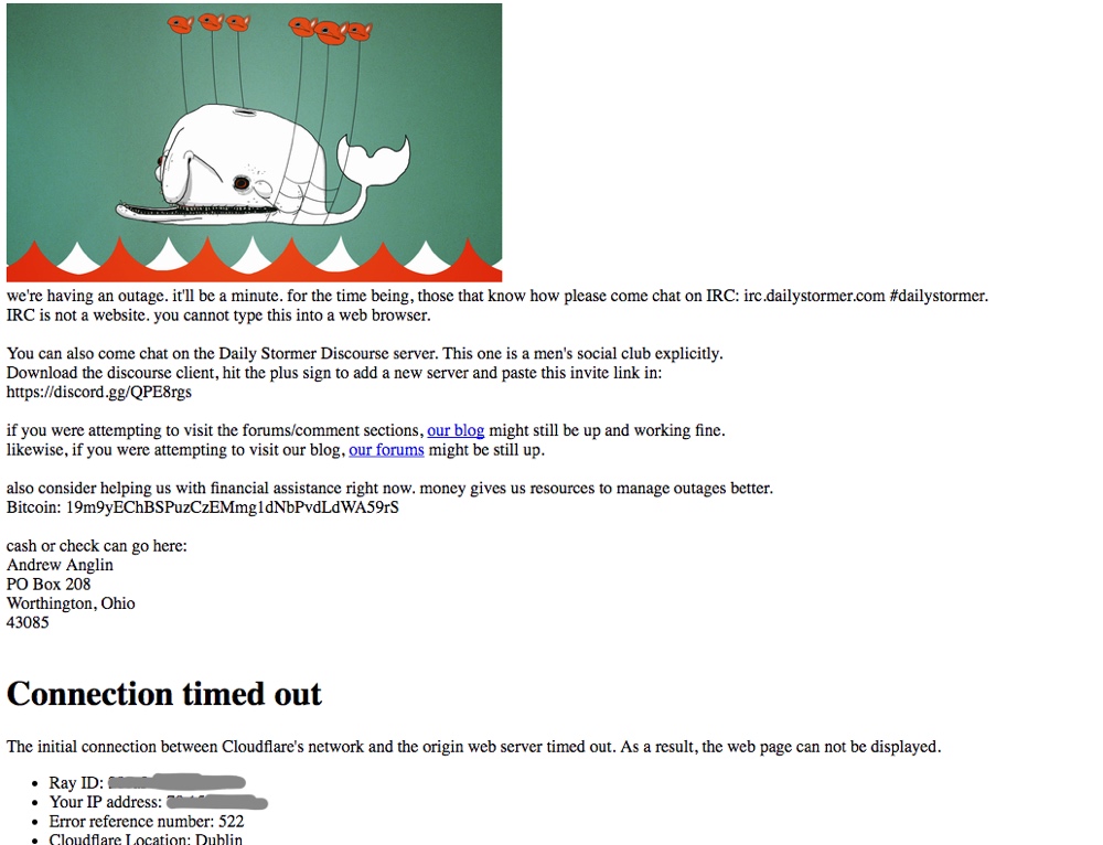 dailystormer offline