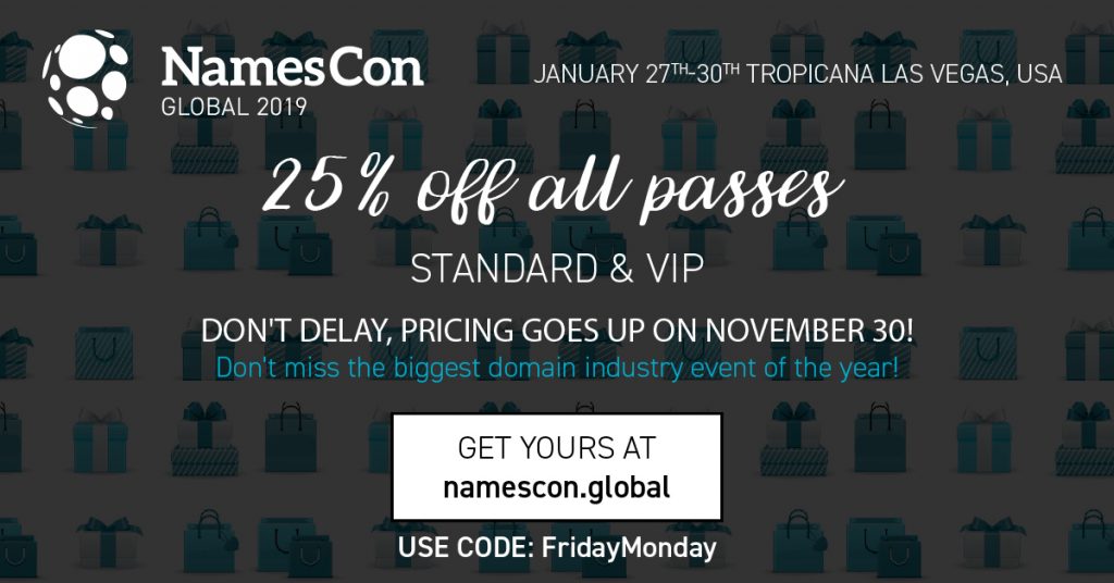 Namescon black friday discount