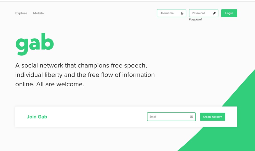 Gab.com screenshot